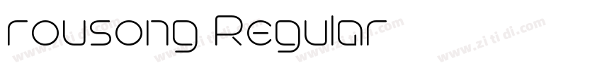 rousong Regular字体转换